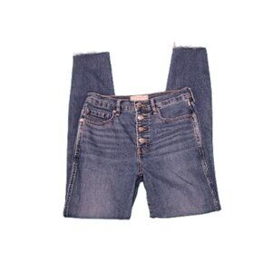 Everlane High-Rise Vintage Button Fly Skinny Ankle Jeans